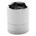 Performance Tool Chrome Socket, 1/2" Drive, 15/16", 6 Point, Shallow W32030